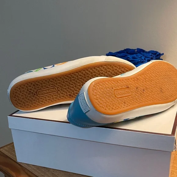 Y2K Coach Multicolor Canvas Sneakers - Picture 6 of 6